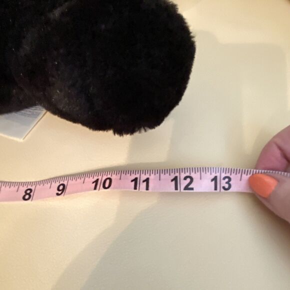 RARE Build A Bear Black Lab Puppy 25th Celebration Red Collar NEW Soft PLUSH - Picture 14 of 14